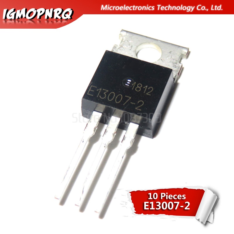10PCS MJE13007 TO220 E13007 E13007-2 TO-220 MJE13007-2 ใหม่