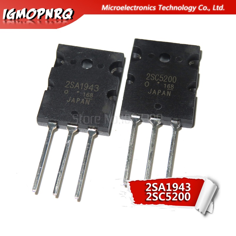 หลอดเสียง A1943 C5200 2SA1943 2SC5200 TO-3PL A1943 5 ชิ้น และ C5200 5 ชิ้น 10 ชิ้น