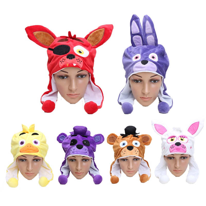 หมวกคอสเพลย์ การ์ตูน Five Nights at Freddy Foxy Chica Mangle Bonnie FNAF