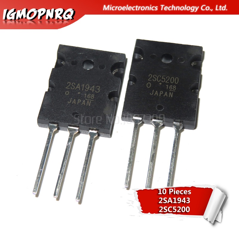 วงจรรวม 2SC5200 2SA1943 A1943 5 ชิ้น และ C5200 5 ชิ้น 10 ชิ้น