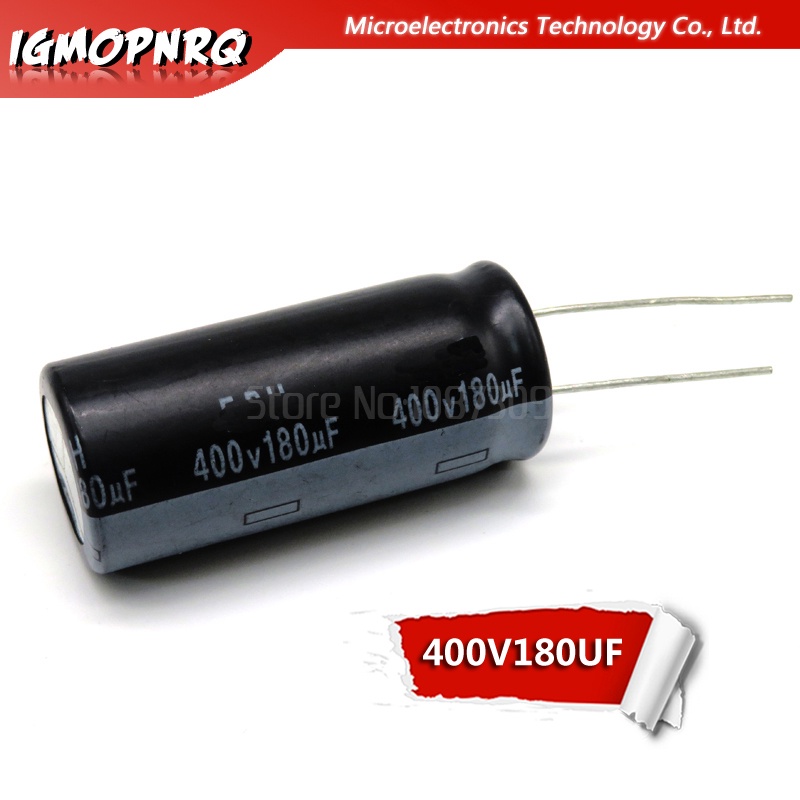 5 ชิ้น electrolytic capacitor 400V180UF ปริมาณ 180UF 400V 18*40 มม.