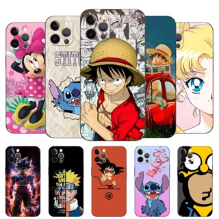 เคสโทรศัพท์มือถือ ซิลิโคนนิ่ม Tpu กันกระแทก ลายการ์ตูนดาวโลก สีดํา สําหรับ iphone 12 pro 12 pro MAX