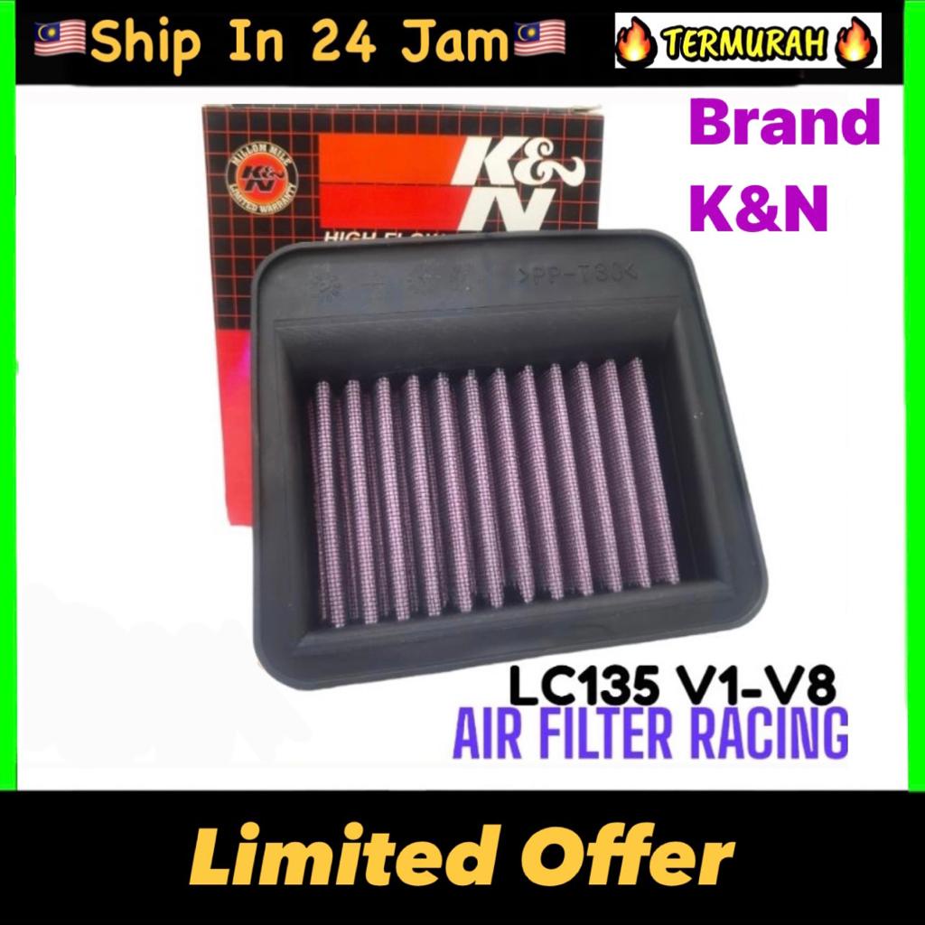 Yamaha LC135 LC 135LC Racing Air Filter K&N RACING AIR FILTER KNN ทําความสะอาด penapis udara angin v