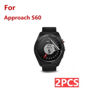 2 ชิ้น สําหรับ For Garmin Approach S60 ฟิล์มกันรอยหน้าจอ กันระเบิด ฟิล์มนิ่ม นาฬิกา กันรอยขีดข่วน