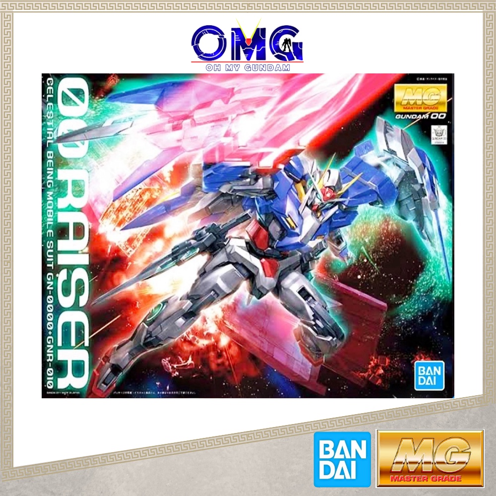 Bandai MG 00R + GNR010 63082 69714 00 Raiser Gundam 1/100 OOR 00R GNR-010 GN-0000 MG OO Raiser 00 Ra