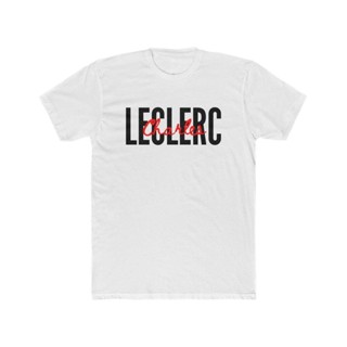 Charles Leclerc เสื้อยืด พิมพ์ลาย Formula 1 Art พรีเมี่ยม Ferrari F1