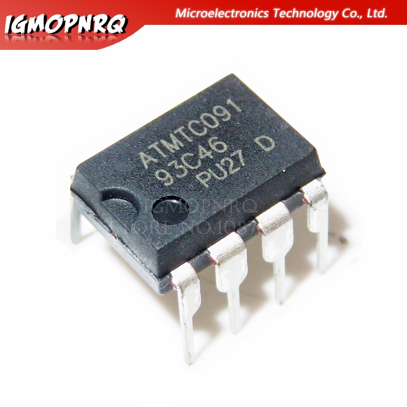 วงจรรวม DIP-8 EEPROM 64x16 AT93C46 93C46 10 ชิ้น