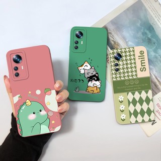 เคสโทรศัพท์มือถือ ซิลิโคน ผิวด้าน กันกระแทก ลายการ์ตูนหน้ายิ้ม สําหรับ Xiaomi 12 12X 12S 12X 12 X 12S 12 S