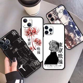 เคสโทรศัพท์มือถือ ซิลิโคนนิ่ม กันรอยกล้อง ลาย Tokyo Ghoul สําหรับ Apple iPhone 7 8 SE 13 14 PRO MAX PLUS MINI