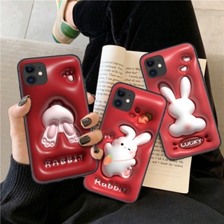 เคสโทรศัพท์มือถือแบบนิ่ม ลายกระต่ายน่ารัก 3D TY36 สําหรับ OPPO F11 A9 F17 F19 Pro Plus A74 A95 F5 A73 F7