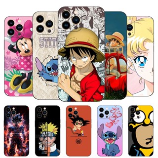 เคสโทรศัพท์มือถือ ซิลิโคนนิ่ม Tpu กันกระแทก ลายการ์ตูนดาวโลก สีดํา สําหรับ iphone 13 PRO 13 PRO MAX