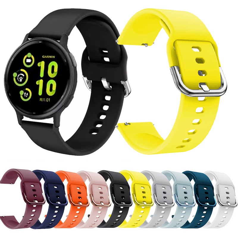 20 มม.22 มม.สายรัดข้อมือสําหรับ Garmin Active 5 Band Venu Sq 2 สายคล้องคอ Garmin Venu 3 สร้อยข้อมือ Forerunner 265 Correa Vivoactive 4