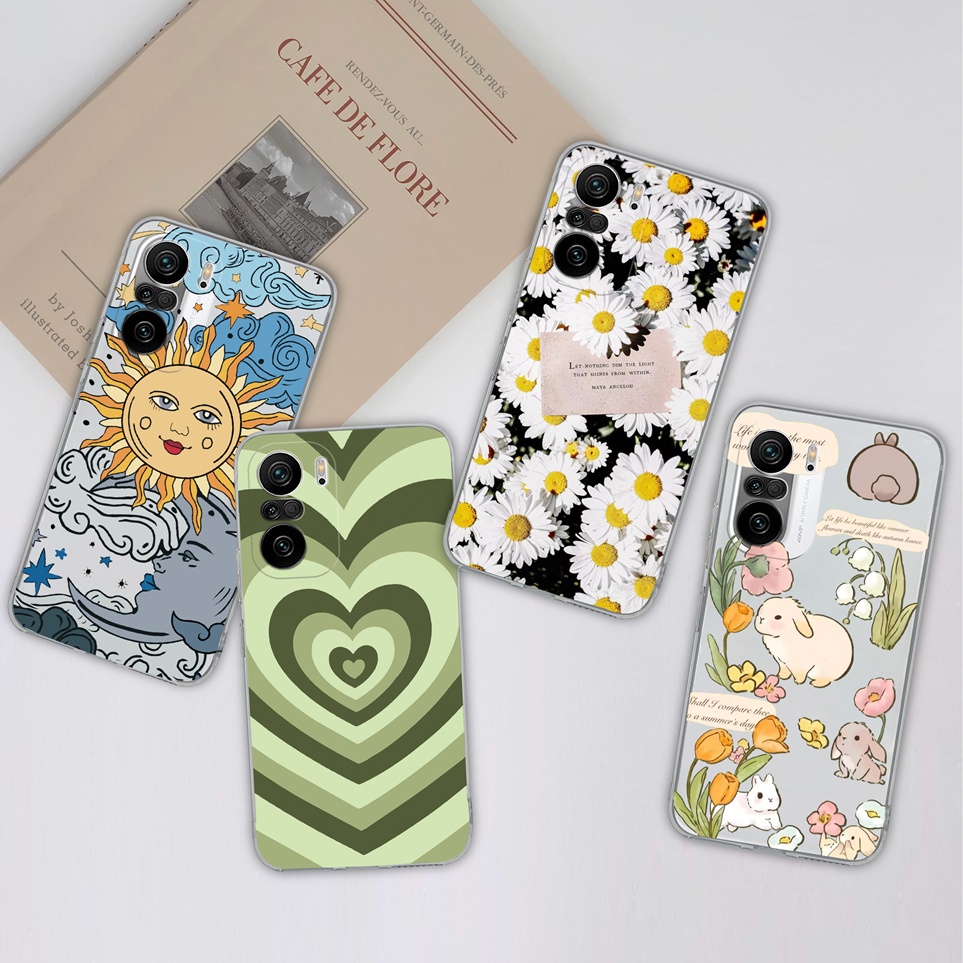 น่ารักพิมพ์ปลอกสําหรับXiaomi Redmi K40 K40 Pro K40S 5Gซิลิโคนนุ่มTPUปกหลังกันกระแทกสําหรับK 40 K40Pr