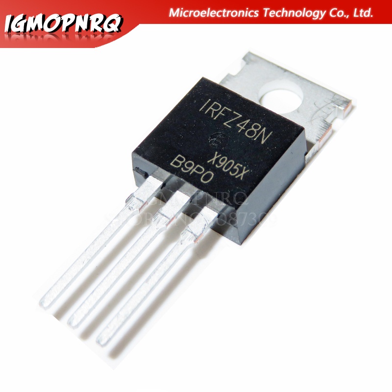10pcs IRFZ48N IRFZ48 IRFZ48NPBF MOSFET MOSFT 55V 64A 14mOhm 54nC TO-220 Field effect ทรานซิสเตอร์
