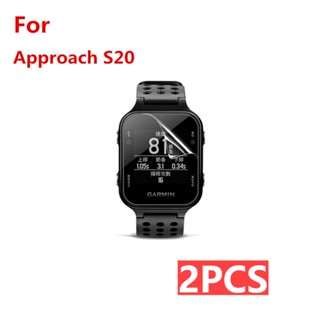 2 ชิ้น ฟิล์มกันรอยหน้าจอนาฬิกาข้อมือ แบบนิ่ม ป้องกันการระเบิด สําหรับ For Garmin Approach S20