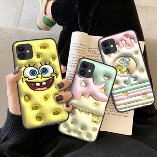 เคสโทรศัพท์มือถือนิ่ม ลายการ์ตูน SpongeBob สําหรับ OPPO F11 A9 F17 F19 Pro Plus A74 A95 F5 A73 F7 TY39 3D