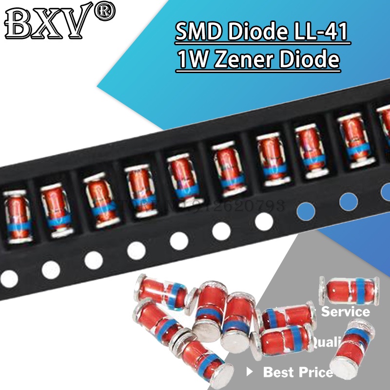 ไดโอดซีเนอร์ 1W ZMM5V1 ZMM3V0 3V3 3V9 4V7 5V1 7V5 8V2 10V 12V 15V 16V 18V 20V 24V LL41 3.3V 3V3 33V 