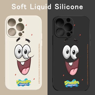 เคสโทรศัพท์มือถือ ซิลิโคนนิ่ม กันกระแทก ลาย Spongebob Squarepants Happy Smile สําหรับ IPhone 11 14 Pro Max 12 13 Mini X XR XS Max SE 2020 6 7 8 Plus