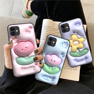 เคสโทรศัพท์มือถือแบบนิ่ม ลายดอกไม้ 3D TY24 สําหรับ Realme 2 A5 3 Pro 5 5i 5s Q 6 6i 7 7i