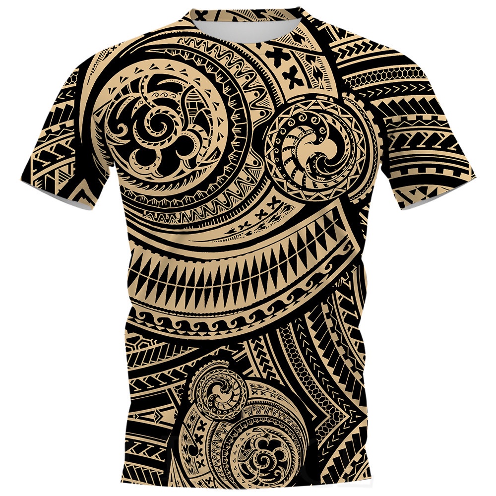 เสื้อยืดแขนสั้นลําลอง พิมพ์ลายรอยสัก 3 มิติ สไตล์ฮาราจูกุ สําหรับผู้ชาย และผู้หญิง