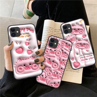 เคสโทรศัพท์มือถือแบบนิ่ม ลายหมูน่ารัก 3D TY16 สําหรับ Vivo V20 Y70 Pro V21 S7 S9 S10 U3 Y73S S7E Y73 2021 V21E 4G