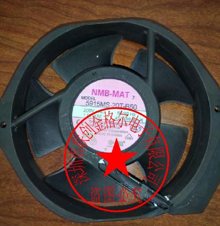 YY ของแท้กรอบอลูมิเนียมพัดลม AC 5915MS-20T-B50 200V 42/40W 17320*150*38