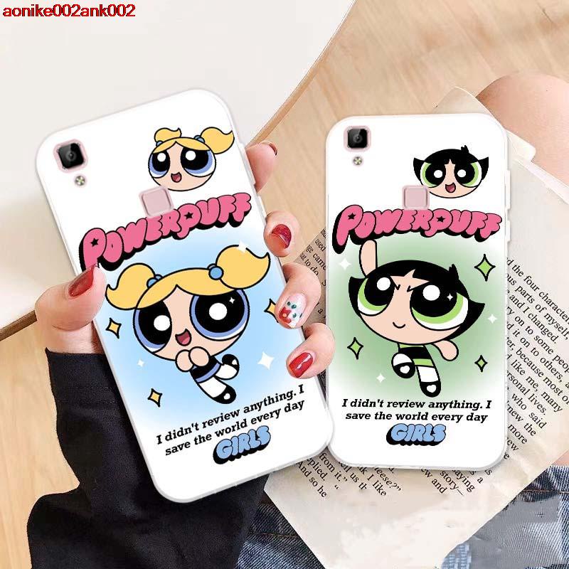 เคสโทรศัพท์มือถือ ลายพาวเวอร์พัฟฟ์เกิร์ล สําหรับ Vivo V3 Max V5S V5 Lite X9 X9S V7 V9 X20 X21 X23 Y20 Y20i Y20S Y12S iQOO U1X Y30G Y11S Y20G Y73S S7E Plus 06