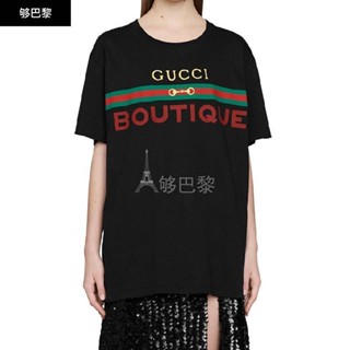 ใหม่ Gucc เสื้อยืดแขนสั้น ใส่สบาย สําหรับผู้ชาย และผู้หญิง