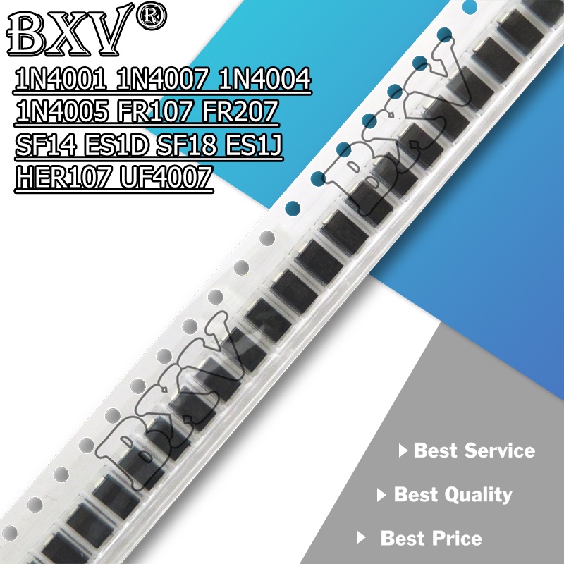ไดโอด 1N4001 M1 1N4004 M4 1N4005 M5 1N4007 M7 RS1M FR107 RS2M FR207 US1M HER107 US1M UF4007 SF14 ES1