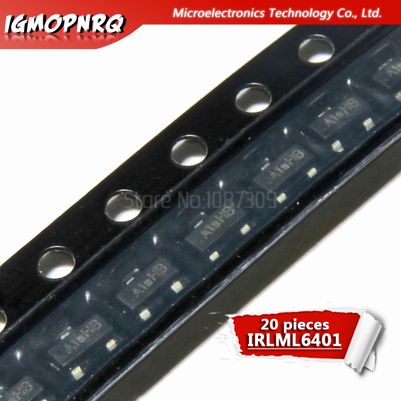 20 ชิ้น IRLML6401TRPBF IRLML6401TR IRLML6401 SOT23 ฟรี shippin ใหม่