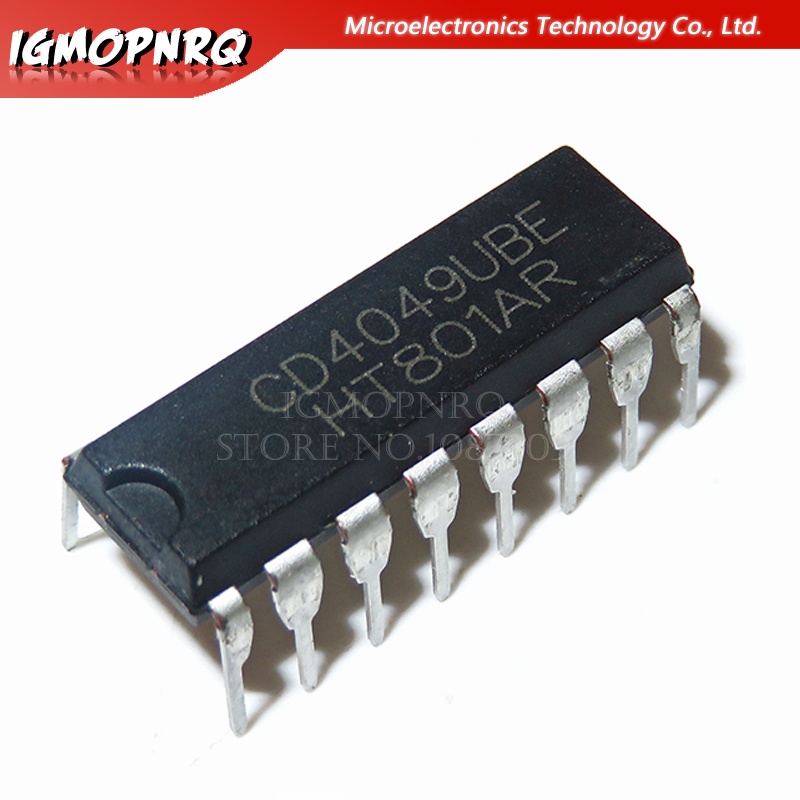 10PCS CD4049UBE DIP16 CD4049 DIP CD4049BE ใหม่และ IC