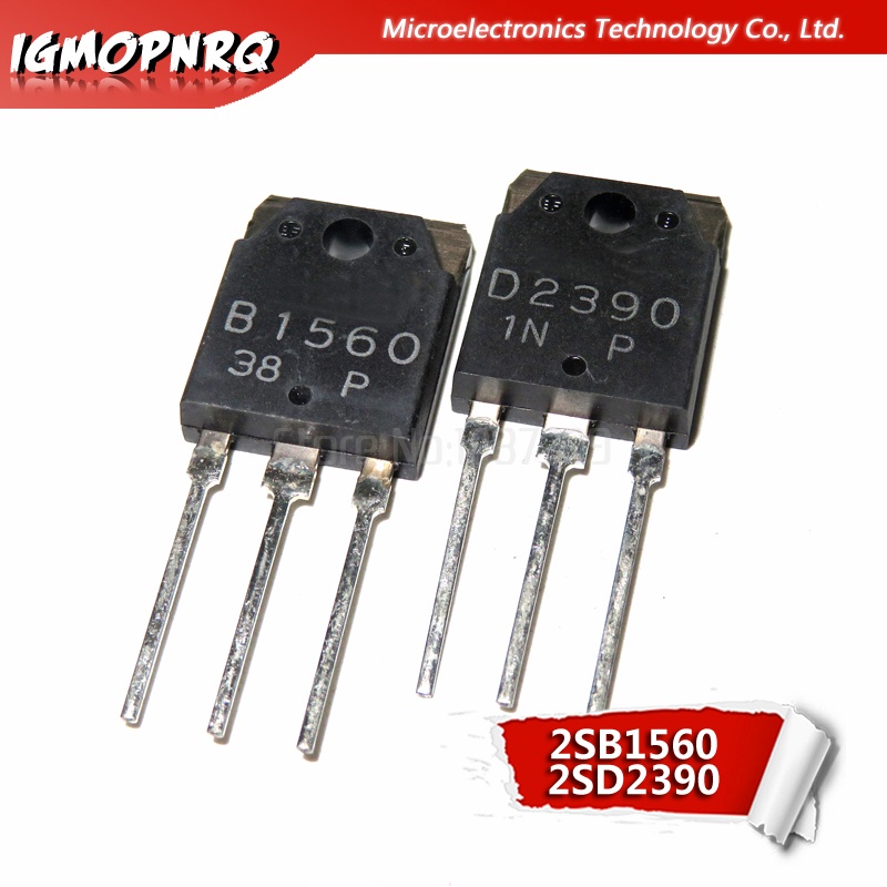4PCS B1560 D2390 2 คู่ (2 ชิ้น 2SB1560 + 2psc 2SD2390) แท้
