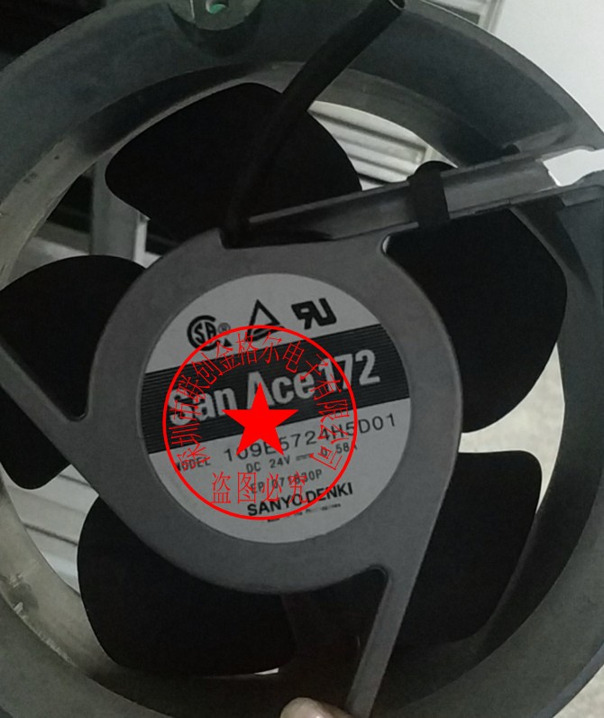 BH พัดลมนําเข้าจากต้นฉบับของโครงอลูมิเนียมญี่ปุ่น 109E5724H5D01 DC24V 0.58A