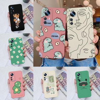 เคสโทรศัพท์มือถือ ซิลิโคน ผิวด้าน กันกระแทก ลายการ์ตูนไดโนเสาร์น่ารัก สําหรับ Xiaomi 12 12X 12S 12X 12 X 12S 12 S