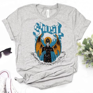 เสื้อยืด พิมพ์ลายการ์ตูนญี่ปุ่น Ghost Band y2k แฟชั่นฤดูร้อน สําหรับผู้หญิง