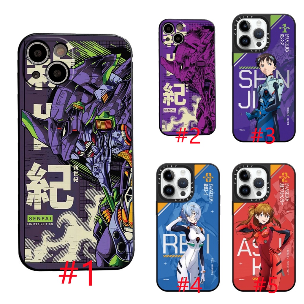 สําหรับ Infinix GT 30 Zero 40 สมาร์ท 20 Hot 70 50 50i 9 8 10 X Pro Neo 5G Plus Play 4G 5G TH1 สีดํานุ่มเคสโทรศัพท์ Neon Genesis Evangelion