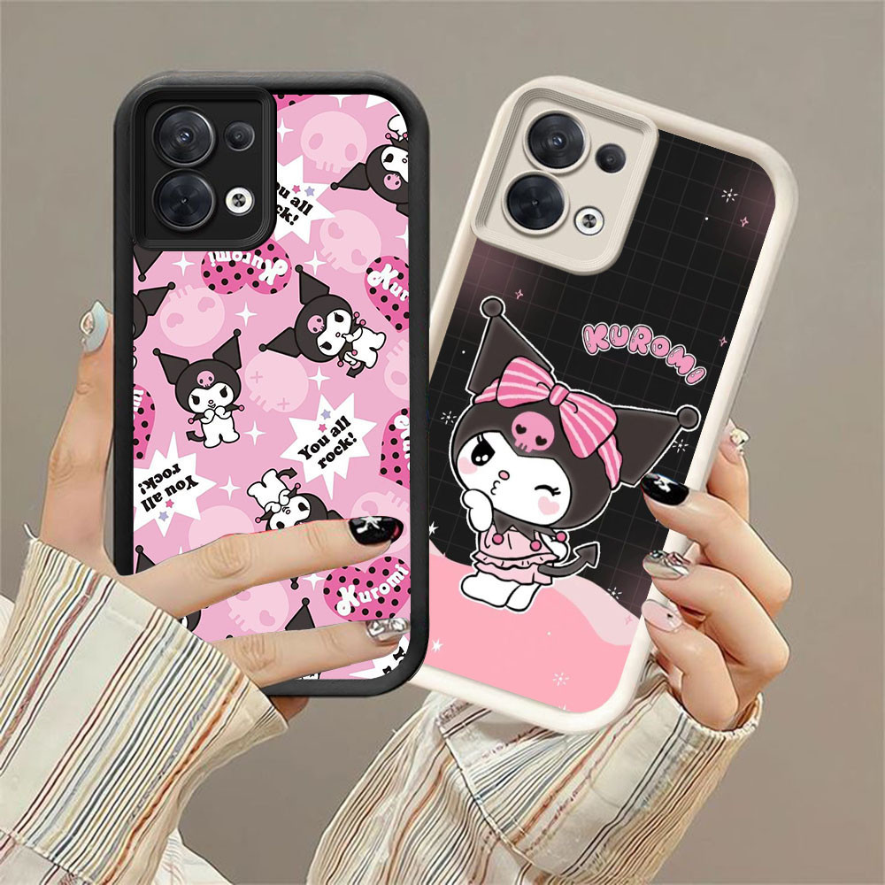 CK-20 Kuromi หรูหราปลอกซิลิโคนสําหรับ OPPO F21 F21S K9X Reno 7 8 ค้นหา X5 Lite Pro