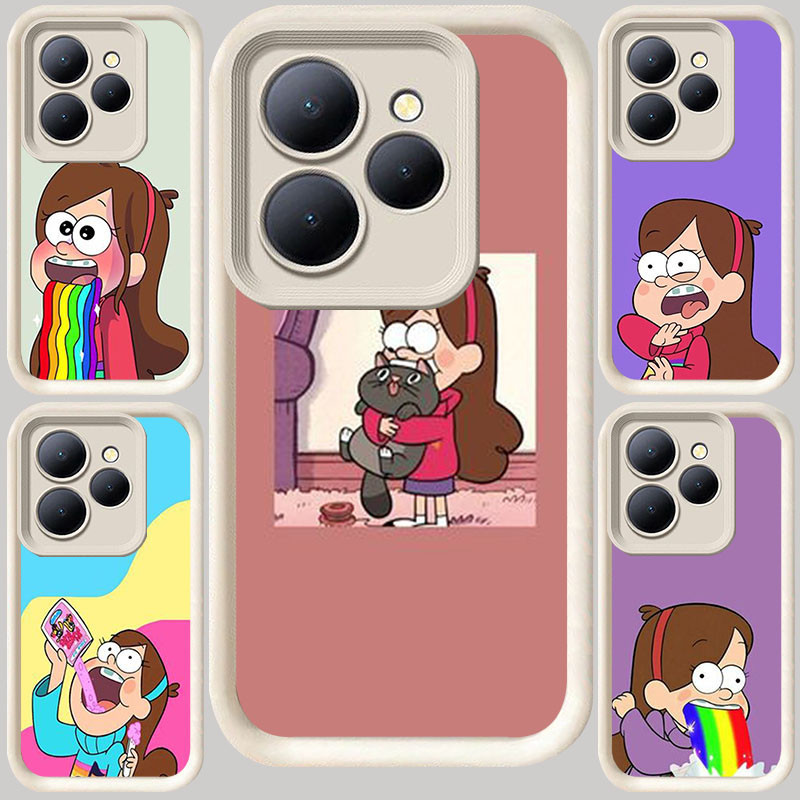 M-40 Gravity Falls Mabel Pines ปลอกสีขาวสําหรับ Tecno POP 9 Spark GO1S Pova 5 20 GO1 GO2 4 6 8 7 Pro