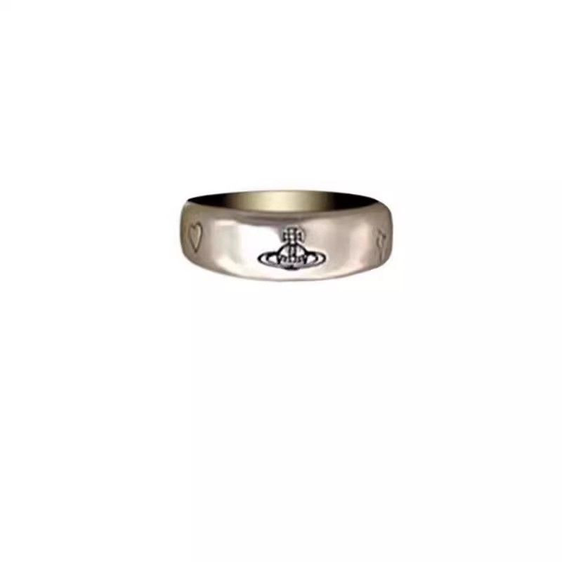 Vivienne Little Saturn Ring แหวนคู่เรียบง่ายคลาสสิก