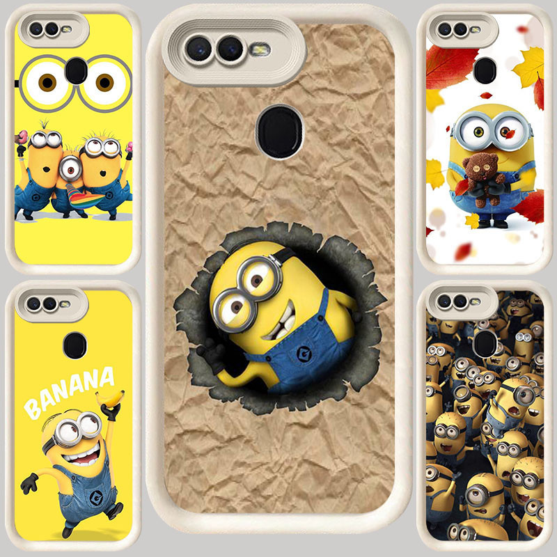 M-94 Minion สีขาวปลอกสําหรับ OPPO A12E A7 A1K F7 A12 A3S A5 A12s F5 A5S F9 Pro