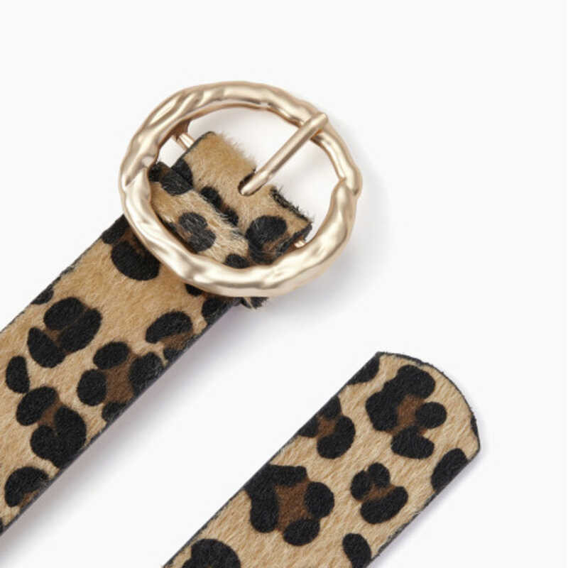 ▣ Cider LEOPARD PRINT BELT
