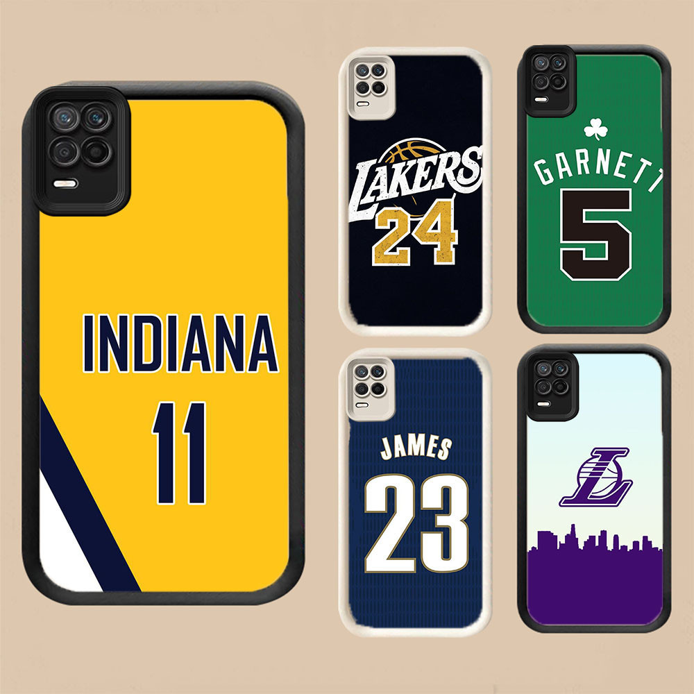 WA-18 บาสเกตบอล N-BA ปลอกกันกระแทกสําหรับ OPPO A54 Realme 8 8S Q3 V13 Narzo 30 Pro