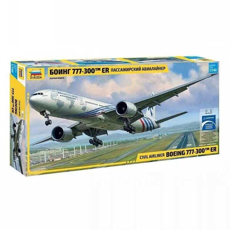 1/144 ZVEZDA 7012 โมเดลเครื่องบินโบอิ้ง 777-300ER