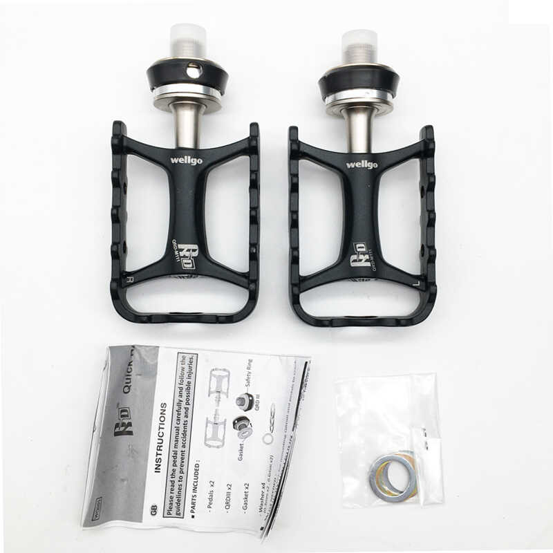 ❥ Wellgo Qrd-M111 M111 QUICK RELEASE จักรยานเหยียบจักรยาน Ultralight เห