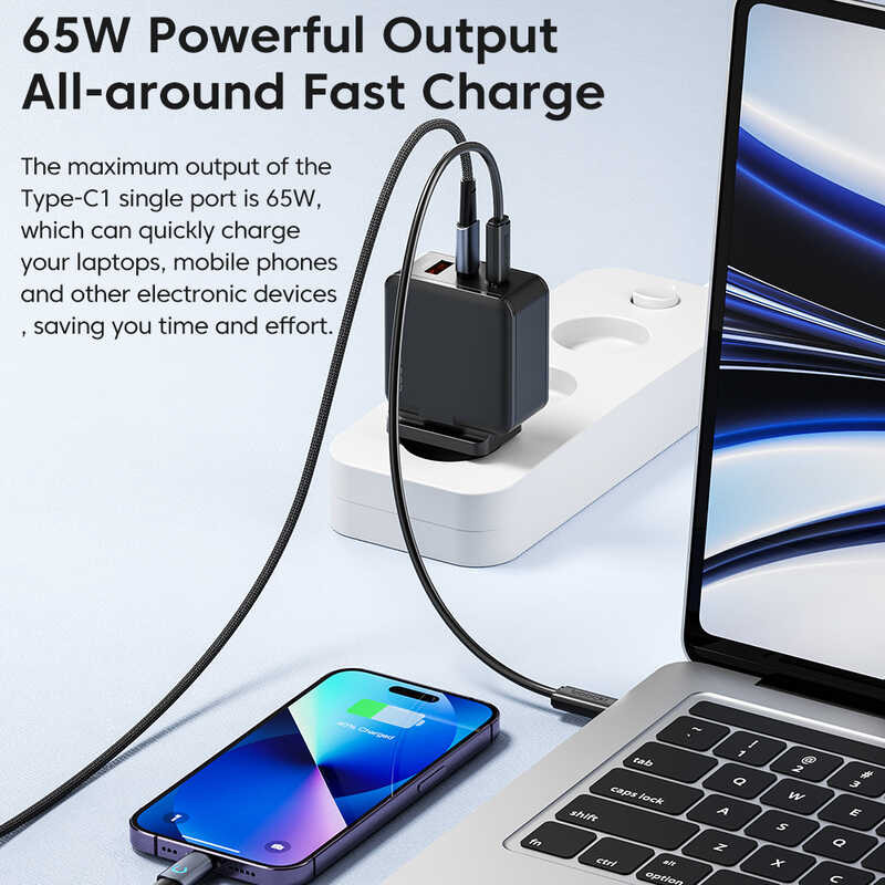 ❥ Toocki ที่ชาร์จ Type C GAN PPS 45W 25W ชาร์จเร็วสำหรับ Samsung Qc3.0