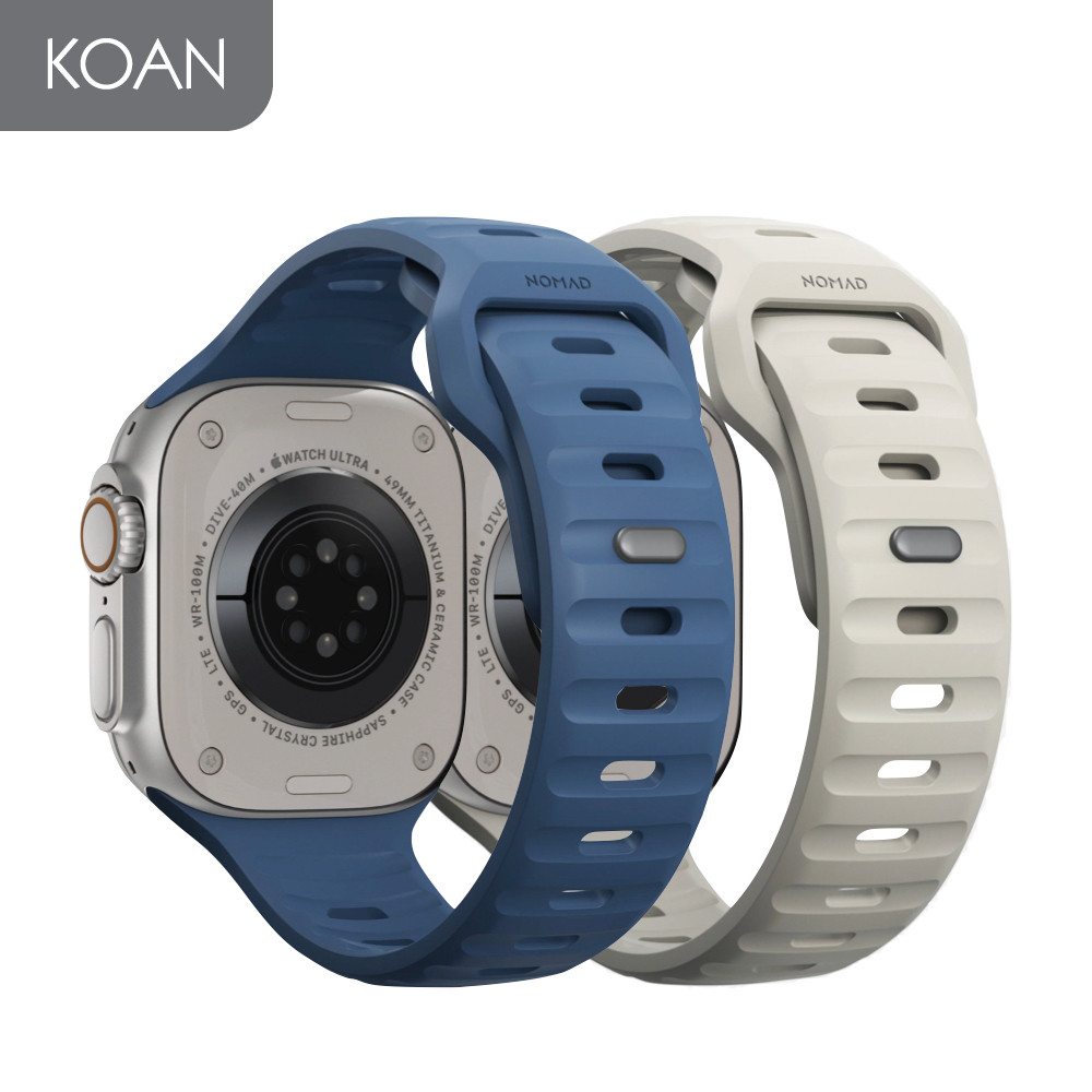 สายนาฬิกา NOMAD Sport Strap FKM 45 Naval/ Stone - Black Hardware