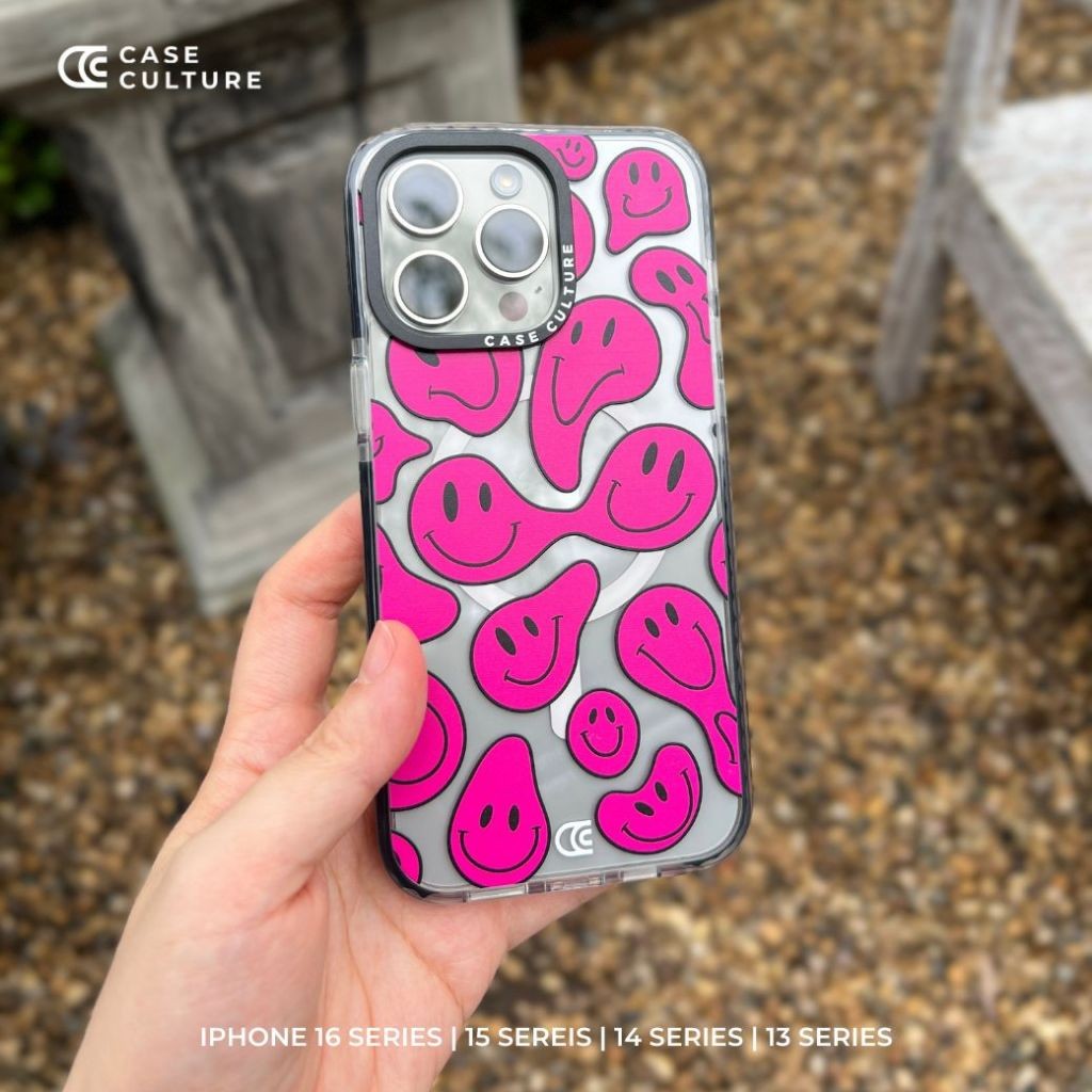 ลาย Melting Smiley Pinkเคสกันกระแทก iPhone แบรนด์ Case Culture