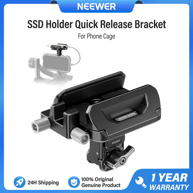 ❤ NEEWER Pa065 ขายึด SSD แบบปลดเร็วสำหรับยึดโทรศัพท์ Iphone 16 15 Pro Max Samsung S24 Ultra T9