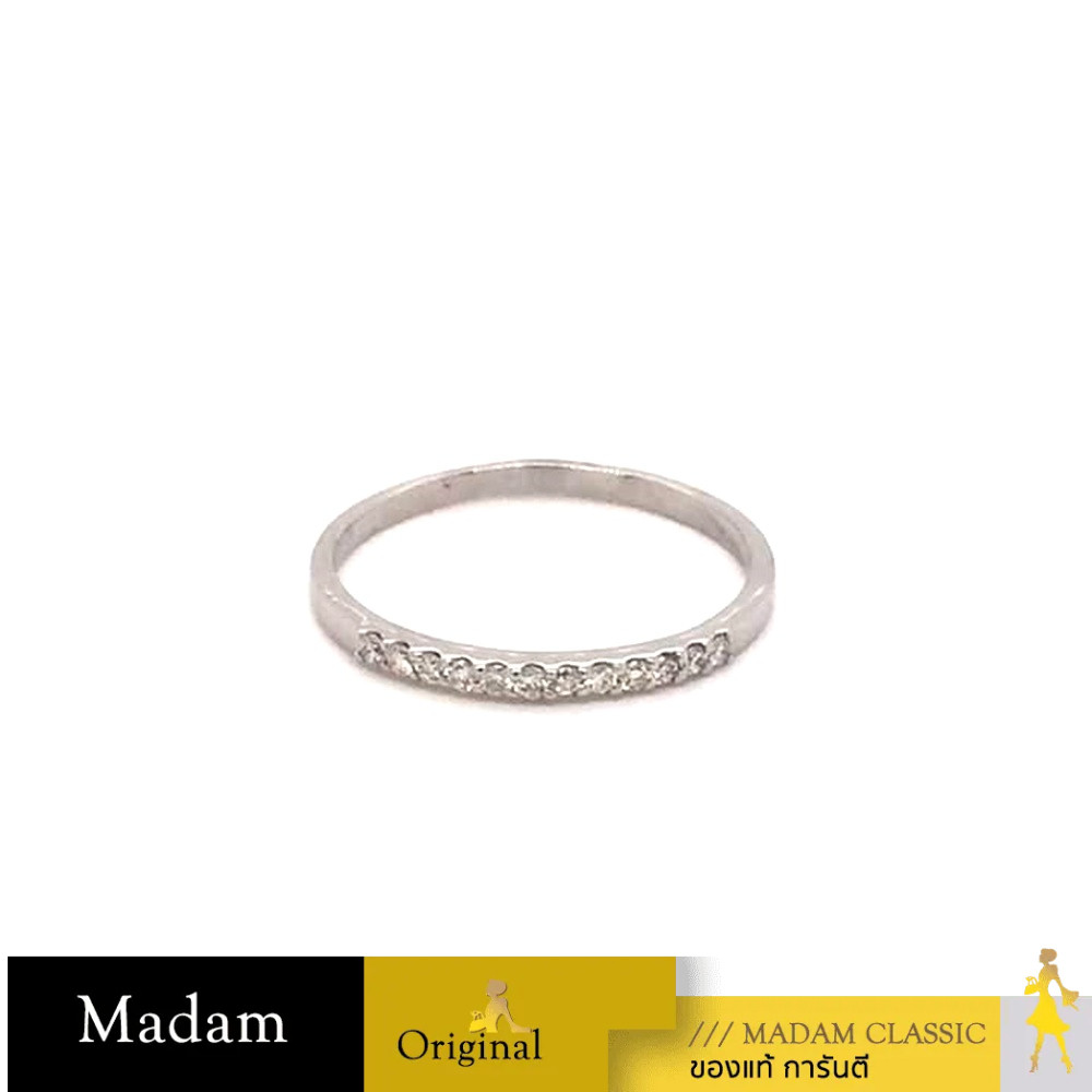 ของแท้ % แหวนเพชรแท้ทองแท้ แหวนแถว [RG4102WG55] [RG4102WG55]