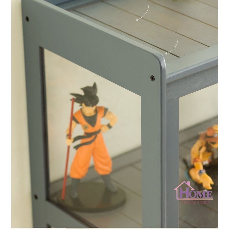 hot🔥การประกันคุณภาพ🔥 import Display Cabinet Model Toy Transparent Glass Acrylic Showcase Home Sto